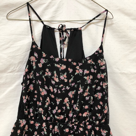 Black Floral Dress - Picture 2 of 4